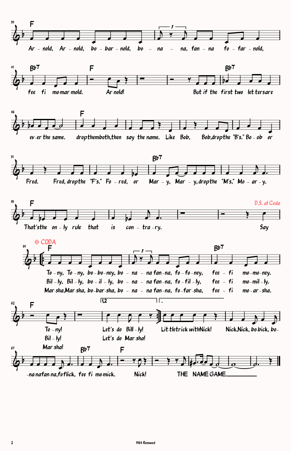 Sheet Music